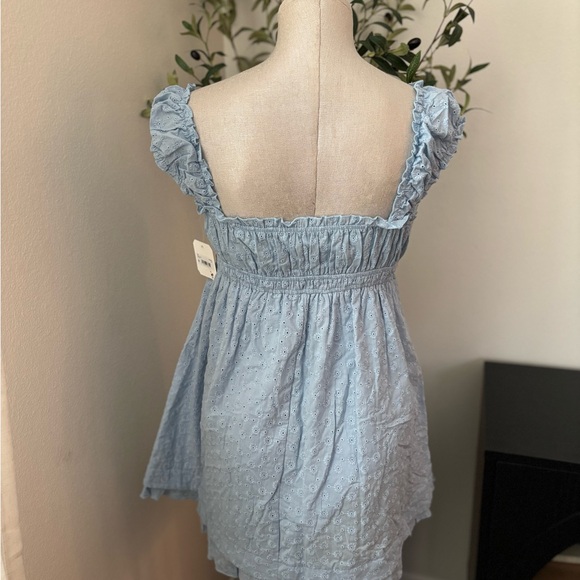 Altar'd State Sky Blue Floral Dress sz M - Picture 5 of 5